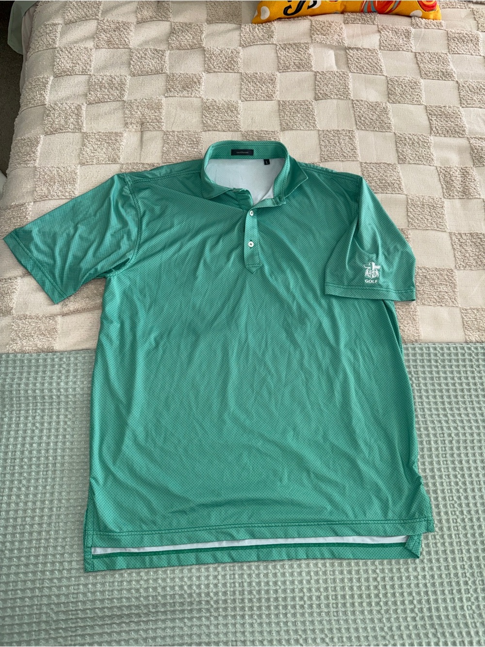 Turtles on Polo size L with Golf Logo